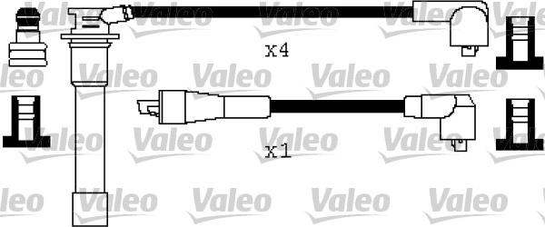 Valeo 346495 - Комплект проводов зажигания autosila-amz.com