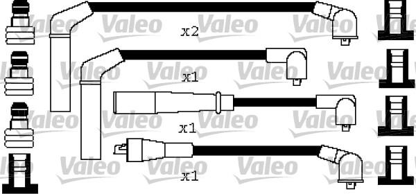 Valeo 346442 - Комплект проводов зажигания autosila-amz.com