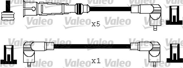 Valeo 346465 - Комплект проводов зажигания autosila-amz.com