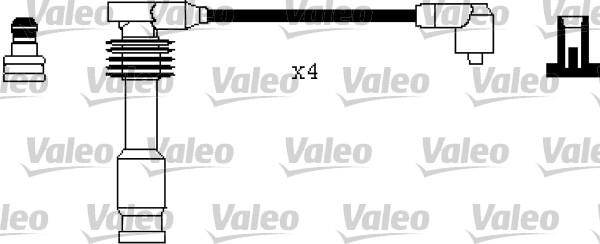 Valeo 346402 - Комплект проводов зажигания autosila-amz.com