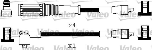 Valeo 346487 - Комплект проводов зажигания autosila-amz.com