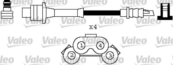 Valeo 346429 - Комплект проводов зажигания autosila-amz.com