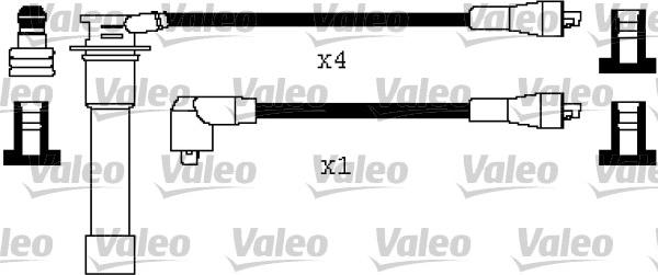 Valeo 346596 - Комплект проводов зажигания autosila-amz.com