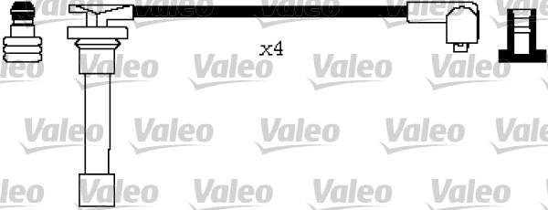 Valeo 346598 - Комплект проводов зажигания autosila-amz.com