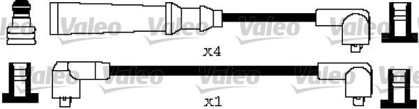 Valeo 346593 - Комплект проводов зажигания autosila-amz.com