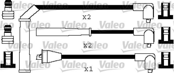 Valeo 346557 - Комплект проводов зажигания autosila-amz.com