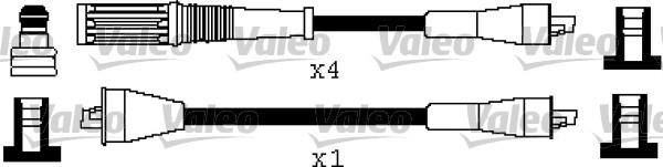 Valeo 346504 - Комплект проводов зажигания autosila-amz.com