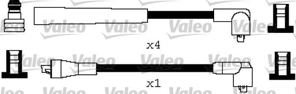 Valeo 346584 - Комплект проводов зажигания autosila-amz.com