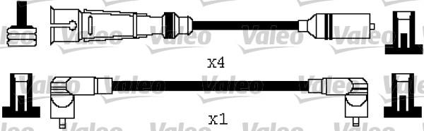 Valeo 346580 - Комплект проводов зажигания autosila-amz.com