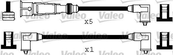 Valeo 346571 - Комплект проводов зажигания autosila-amz.com