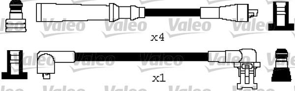 Valeo 346640 - Комплект проводов зажигания autosila-amz.com