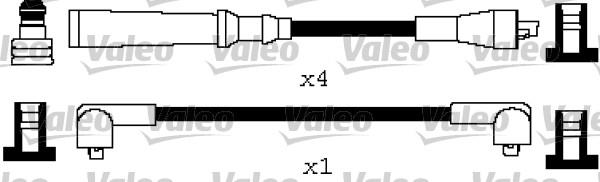 Valeo 346641 - Комплект проводов зажигания autosila-amz.com