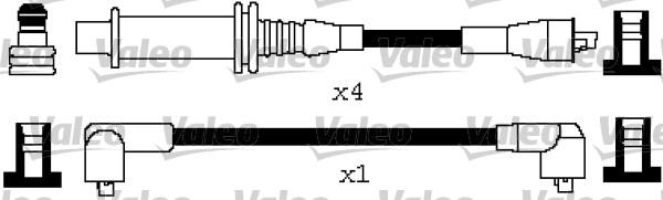 Valeo 346648 - Комплект проводов зажигания autosila-amz.com