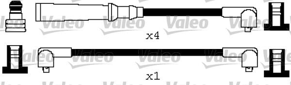 Valeo 346643 - Комплект проводов зажигания autosila-amz.com
