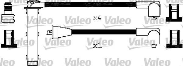 Valeo 346656 - Комплект проводов зажигания autosila-amz.com