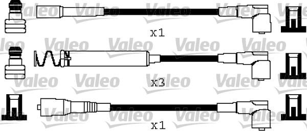 Valeo 346669 - Комплект проводов зажигания autosila-amz.com