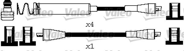 Valeo 346666 - Комплект проводов зажигания autosila-amz.com