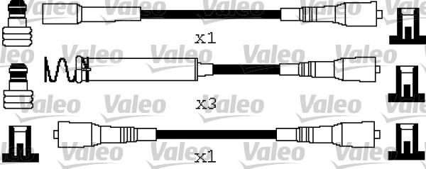 Valeo 346663 - Комплект проводов зажигания autosila-amz.com