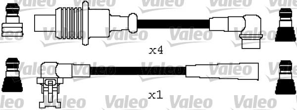Valeo 346604 - Комплект проводов зажигания autosila-amz.com