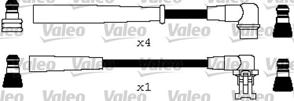 Valeo 346608 - Комплект проводов зажигания autosila-amz.com