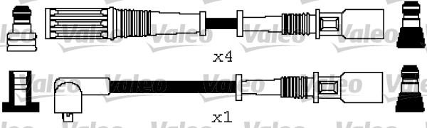 Valeo 346618 - Комплект проводов зажигания autosila-amz.com