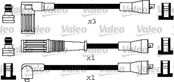 Valeo 346617 - Комплект проводов зажигания autosila-amz.com