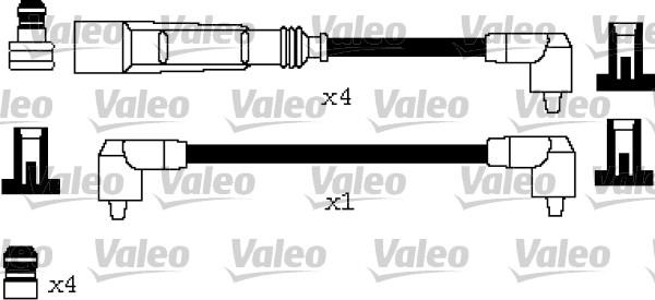 Valeo 346620 - Комплект проводов зажигания autosila-amz.com