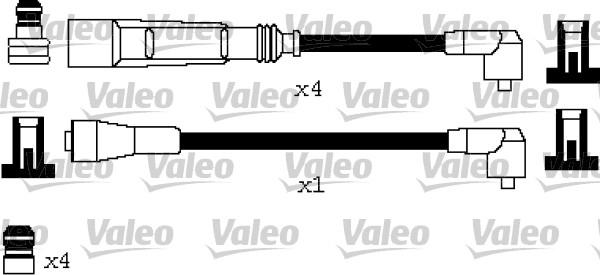 Valeo 346621 - Комплект проводов зажигания autosila-amz.com