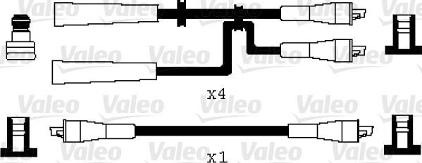 Valeo 346046 - Комплект проводов зажигания autosila-amz.com