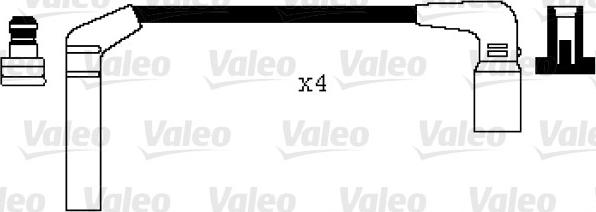 Valeo 346040 - Комплект проводов зажигания autosila-amz.com