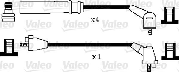 Valeo 346042 - Комплект проводов зажигания autosila-amz.com