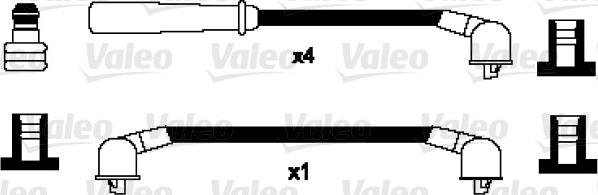 Valeo 346064 - Комплект проводов зажигания autosila-amz.com