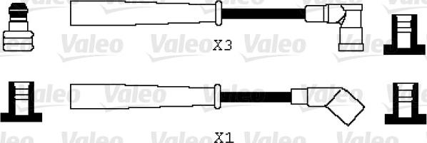 Valeo 346066 - Комплект проводов зажигания autosila-amz.com