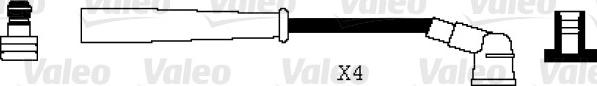 Valeo 346063 - Комплект проводов зажигания autosila-amz.com