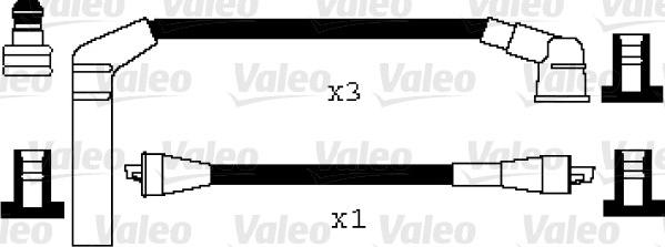 Valeo 346014 - Комплект проводов зажигания autosila-amz.com