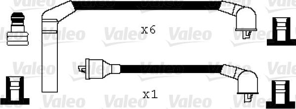 Valeo 346018 - Комплект проводов зажигания autosila-amz.com
