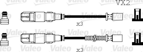 Valeo 346071 - Комплект проводов зажигания autosila-amz.com