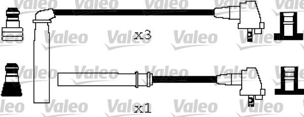 Valeo 346198 - Комплект проводов зажигания autosila-amz.com