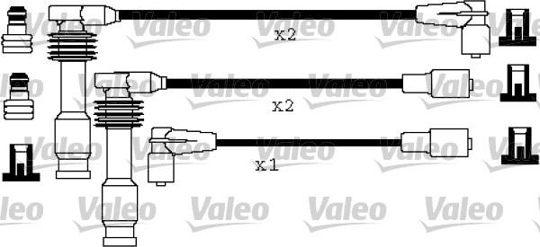 Valeo 346193 - Комплект проводов зажигания autosila-amz.com