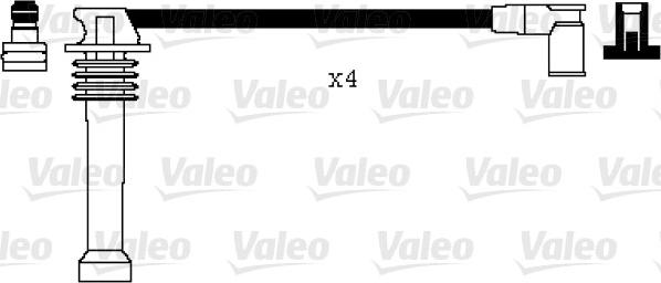 Valeo 346104 - Комплект проводов зажигания autosila-amz.com