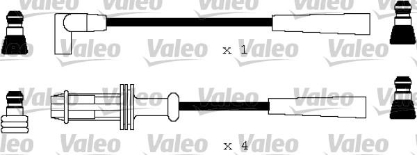 Valeo 346135 - Комплект проводов зажигания autosila-amz.com