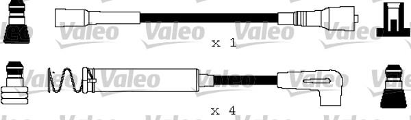 Valeo 346136 - Комплект проводов зажигания autosila-amz.com