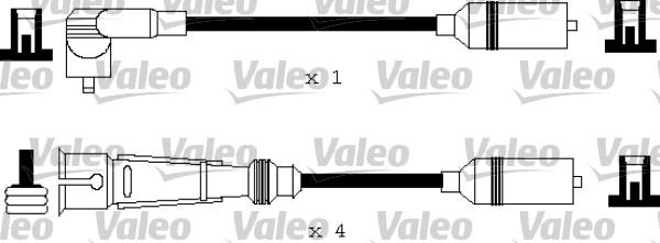 Valeo 346 179 - Комплект проводов зажигания autosila-amz.com