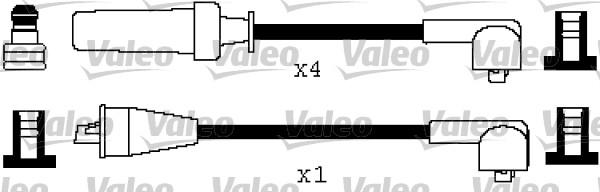 Valeo 346399 - Комплект проводов зажигания autosila-amz.com