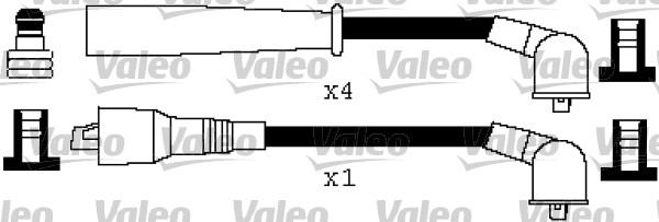 Valeo 346352 - Комплект проводов зажигания autosila-amz.com