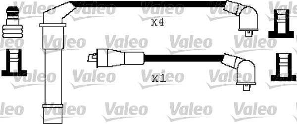 Valeo 346302 - Комплект проводов зажигания autosila-amz.com