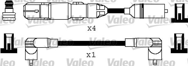Valeo 346318 - Комплект проводов зажигания autosila-amz.com