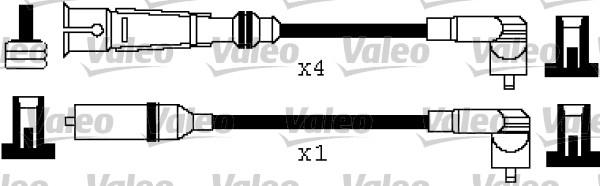 Valeo 346383 - Комплект проводов зажигания autosila-amz.com