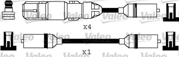 Valeo 346334 - Комплект проводов зажигания autosila-amz.com