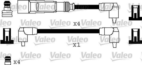 Valeo 346332 - Комплект проводов зажигания autosila-amz.com
